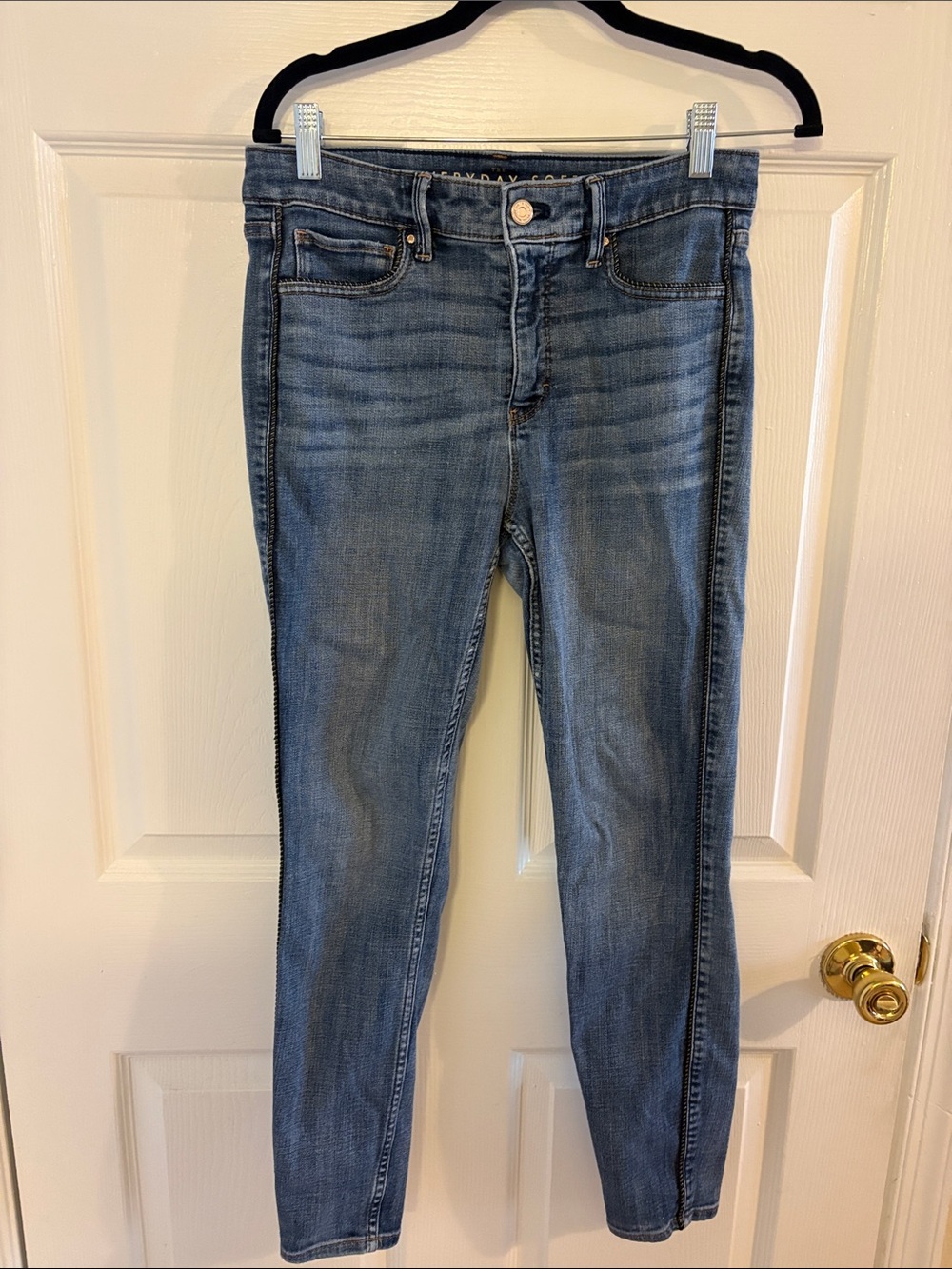 White House Black Market Mid-Blue Skinny Jeans